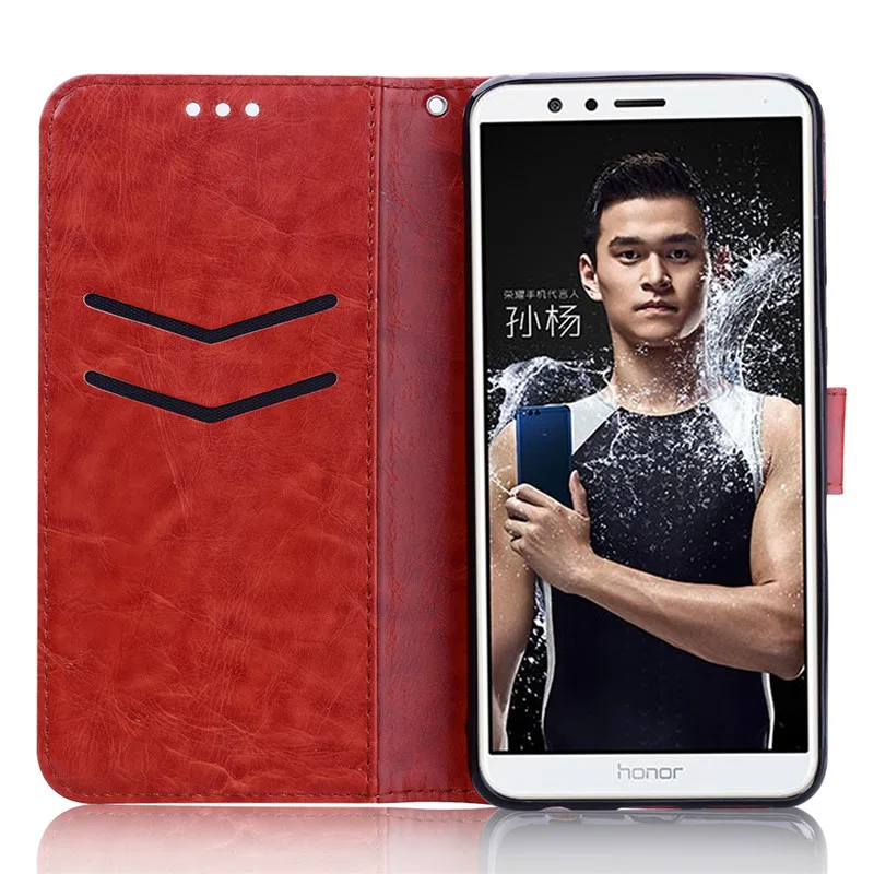 Для huawei Honor 7X чехол кожаный бумажник флип чехол для huawei Honor 7X кошелек чехол задняя крышка Коке для Honor 7X чехол для телефона