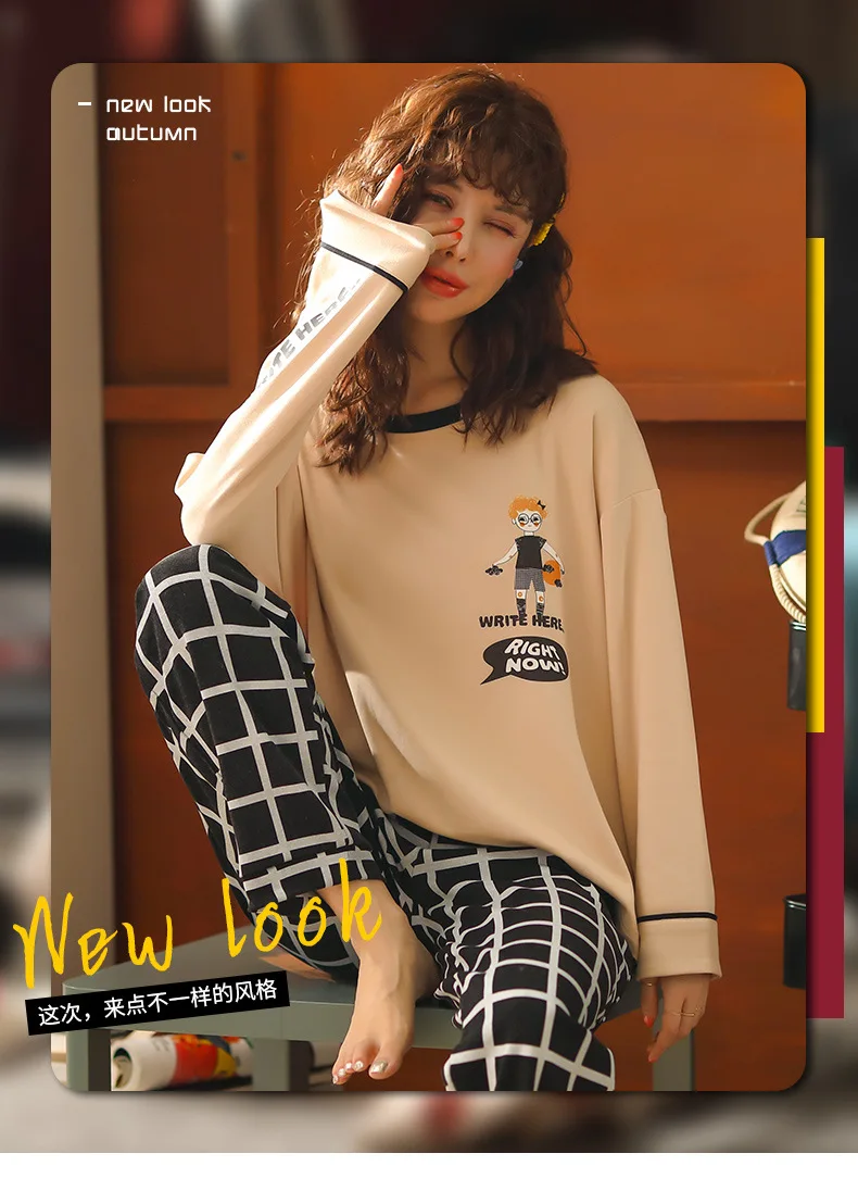 Autumn& Winter New Style Long Sleeve Trousers Pajamas WOMEN'S Cardigan Ladies Home Leisure Suit