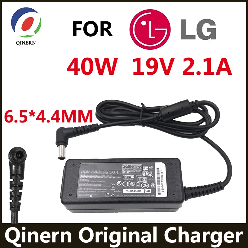 19V 2.1A  6.5*4.4MM  Adapter FOR LG 24 inches LED LCD Monitor AP16B-A LCAP26B-E ADS-45FSN-19 19040GPCU Charger Power Supply cord