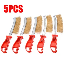 5 шт стальная проволочная щетка метла ручная стальная щетка Тормозная щетка для удаления ржавчины промышленная щетка для чистки проволоки