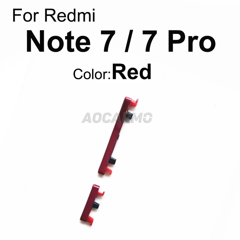Power Button On/Off Volume Switch for Xiaomi Redmi Note 7 / 7 Pro 7Pro Buckle Bolt Bracket Ribbon Flex Cable Phone Switch Key Micro Switch