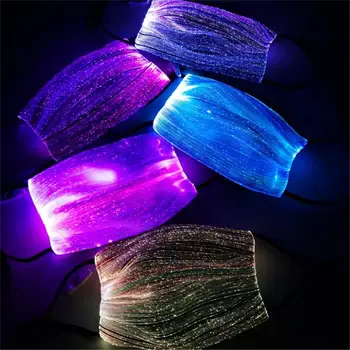 

Flashing Mask 7 Colors LED Luminous Light For Halloween Rave Mask Music Party Bar KTV Disco dancing Equipment