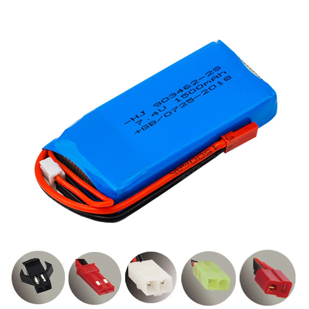 7.4V 1500mah 903462 Lipo battery for WLtoys V913 L959 L969 L979 L202 L212 A959 12428 HJ816 HJ817 RC car model parts toys Battery | Игрушки и
