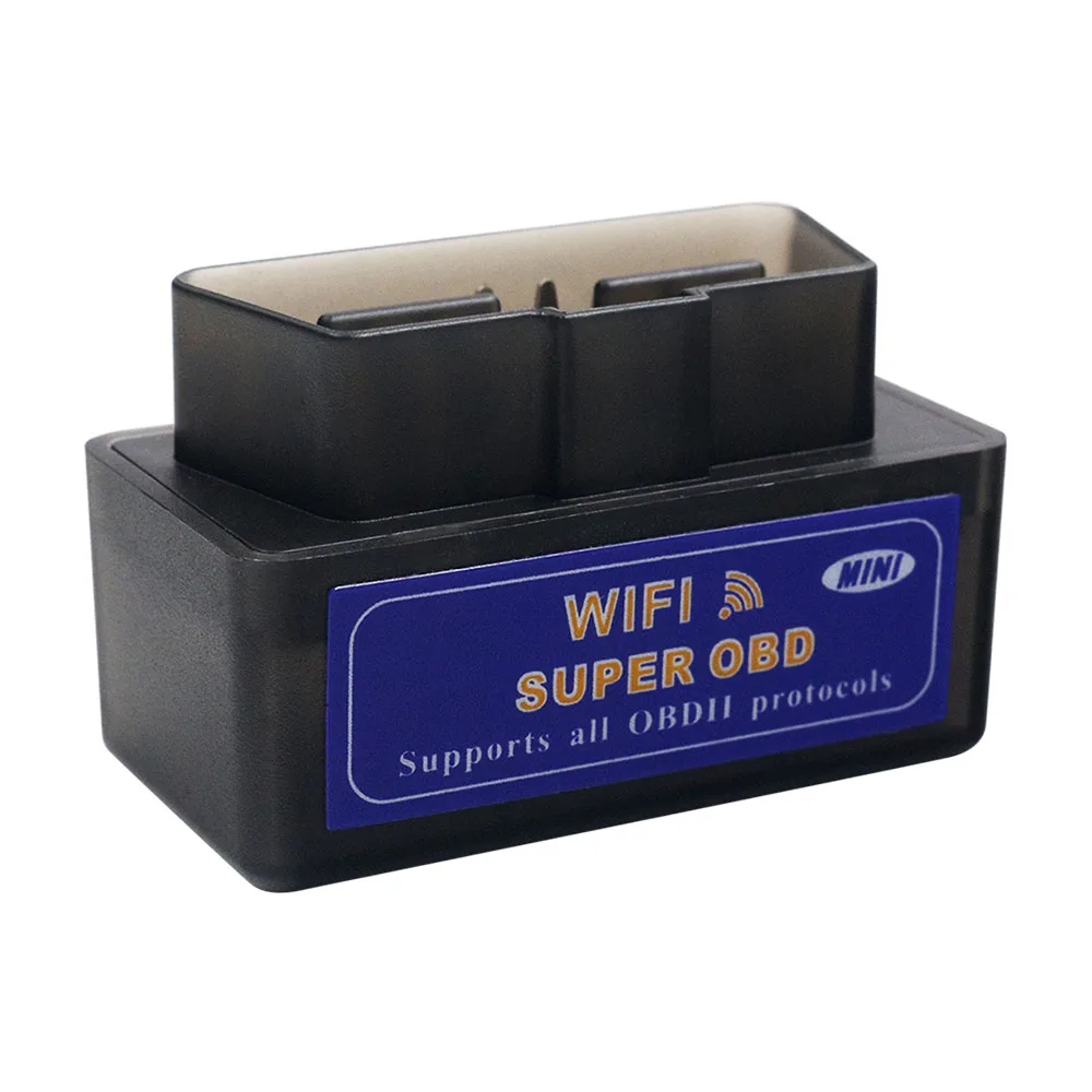 Super Mini OBDII ELM327 WIFI V1.5 25K80 Chip Auto Code Reader elm 327 1.5 obd 2 WiFi 12V Car Scanner For IOS Android Windows