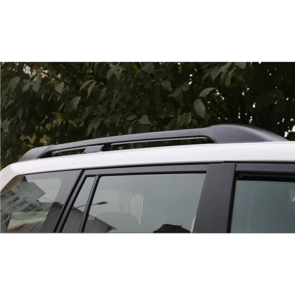 Черный багажник на крышу из алюминиевого сплава для Toyota LAND CRUISER PRADO 2010 2011 2012 2013 2014