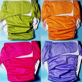 

Plain Color Reusable Adult Diaper for Old People and Disabled Super Large size Adjustable TPU Coat Waterproof Incontinence Pants