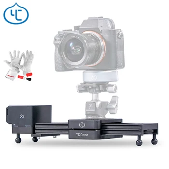 

YC Onion Chocolate Motorized Aluminum Alloy Camera Slider Lightweight Portable for DSLR Mirrorless Cameras Bluetooth APP Control