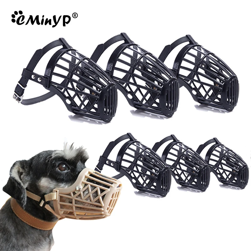 Soft Plastic Pet Dog Muzzle Breathable Basket Muzzles Small Medium Large Aggressive Dogs Prevent Biting Chewing Barking