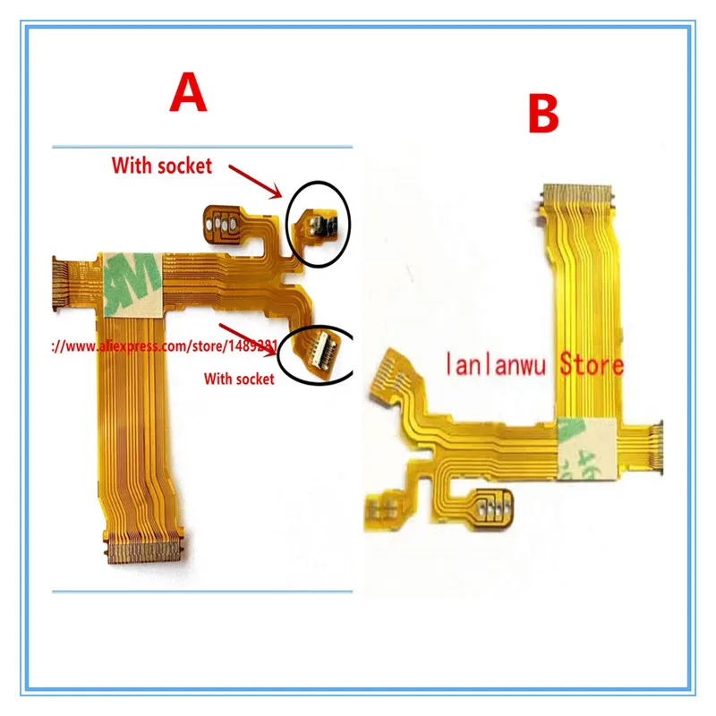 NEW Lens Aperture Flex Cable For Olympus M.ZUIKO DIGITAL ED 14-42 mm 14-42mm f/3.5-5.6 EZ 37mm Caliber Repair Part (With Socket)