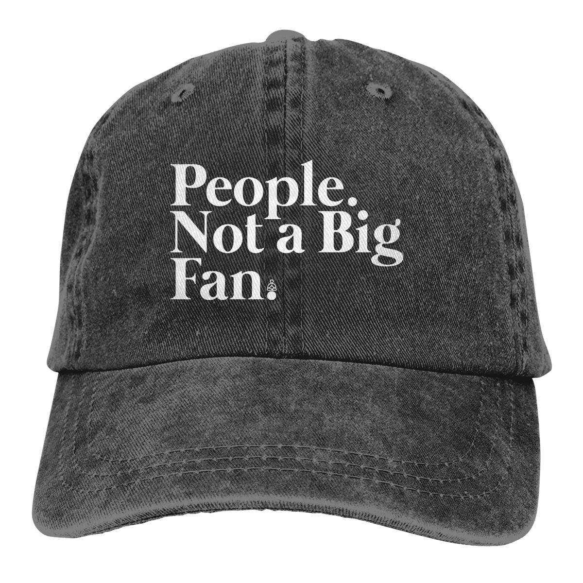 Люди не большой вентилятор Casquette черный унисекс Мужские Женские деним Strapback бейсболка Регулируемая Гольф папа шляпа