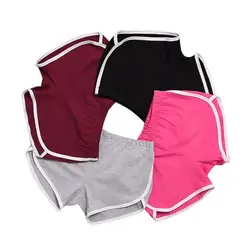 Calção curta feminina casual, calção feminina folgada, cores sólidas, lazer, malhação, skinny stretch, praia, novo 2021