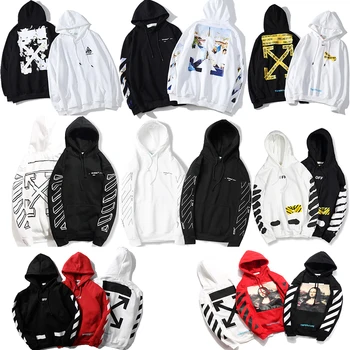 

2020 Autumn Winter Ink Paint Speed Bump Cool Hooded plus Velvet Hoodie Men And Women Couples Hoodies & Sweatshirts Coat