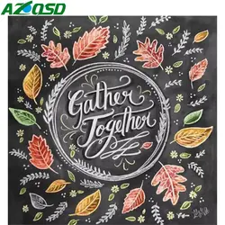 AZQSD 5D Diamond Painting Cross Stitch классная доска Полные комплекты DIY рукоделие алмазная вышивка распродажа благодарения Ден подарок