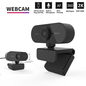

2K FHD Auto Focus Mini Webcam Built-in Microphone High-end Video Call Web Cam Computer Peripherals Web Camera For PC Laptop Call