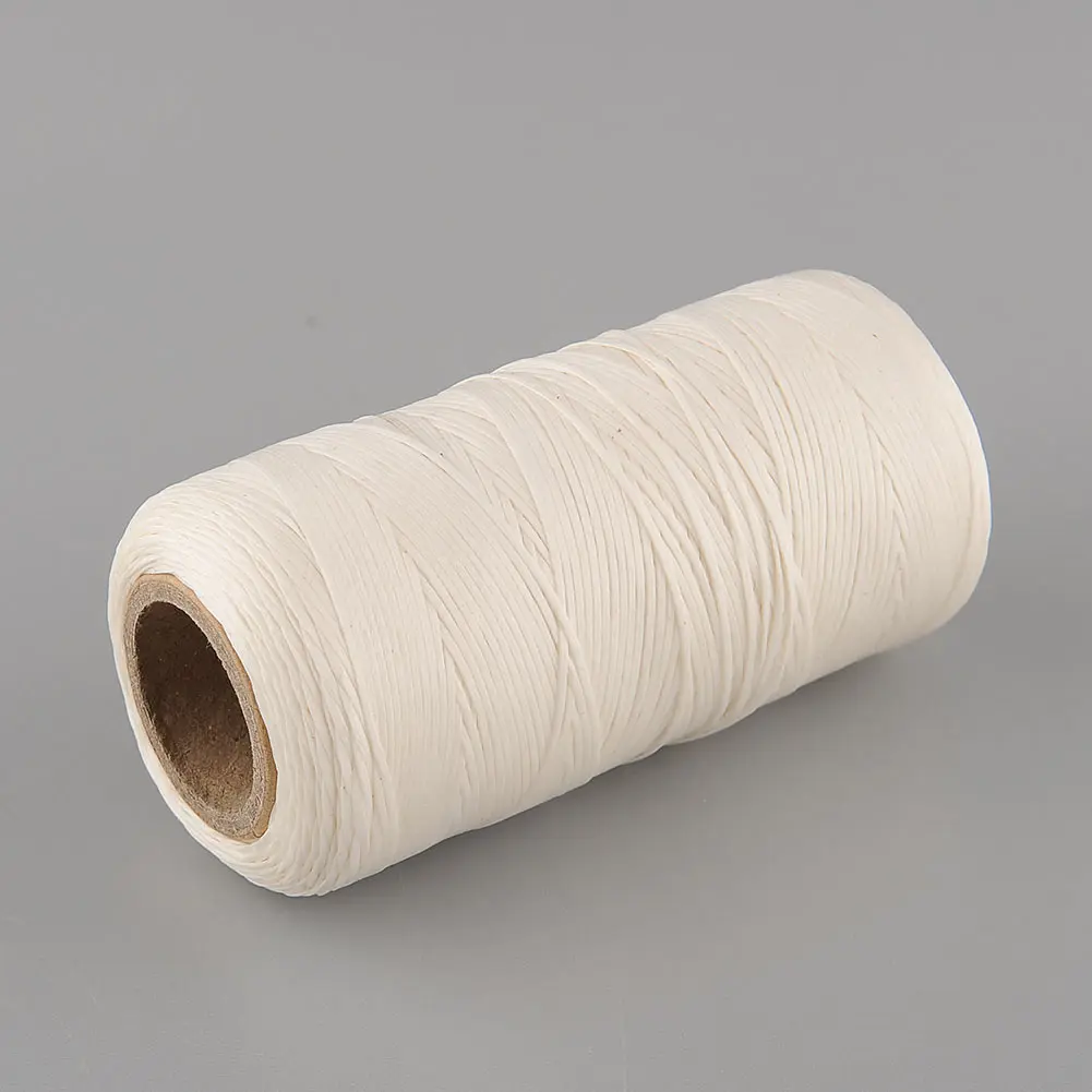 260Meter 1mm 150D Leather Flat Waxed Wax Thread Craft Tool Hand Stitching