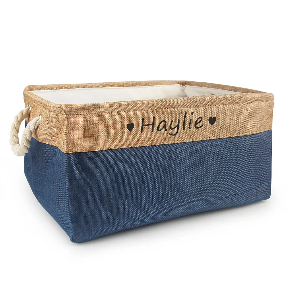 Personalized Dog Toy Basket Free Print Pet Storage Box Cat DIY Custom Name Toys Clothes Accessories Organize Storage 4