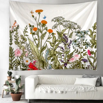 

Colorful Floral Plants Tapestry Indian Mandala HippieTapestry Wall Hanging Bohemian Gypsy Psychedelic Tapiz Witchcraft Tapestry