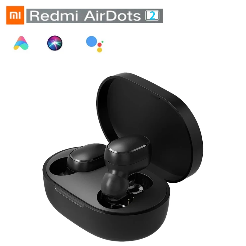 Free Shipping  Redmi Airdots 2 TWS Bluetooth 5.0 AIR 2 SE Redmi Airdots s Earphone Stereo Bass True Wireless
