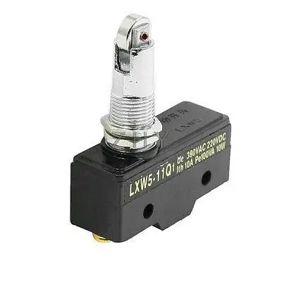 

5 Pcs Ith 10A 380VAC 220VDC Parallel Roller Plunger AC DC Micro Switch LXW5-11Q1