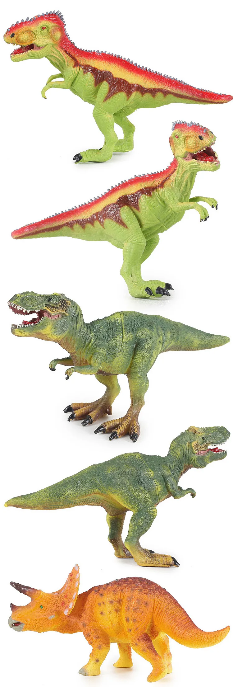 "Мир Юрского периода" полые модели динозавров игрушка 6-маленький T-Rex в парк развлечений Пластик модели с рисунками животных