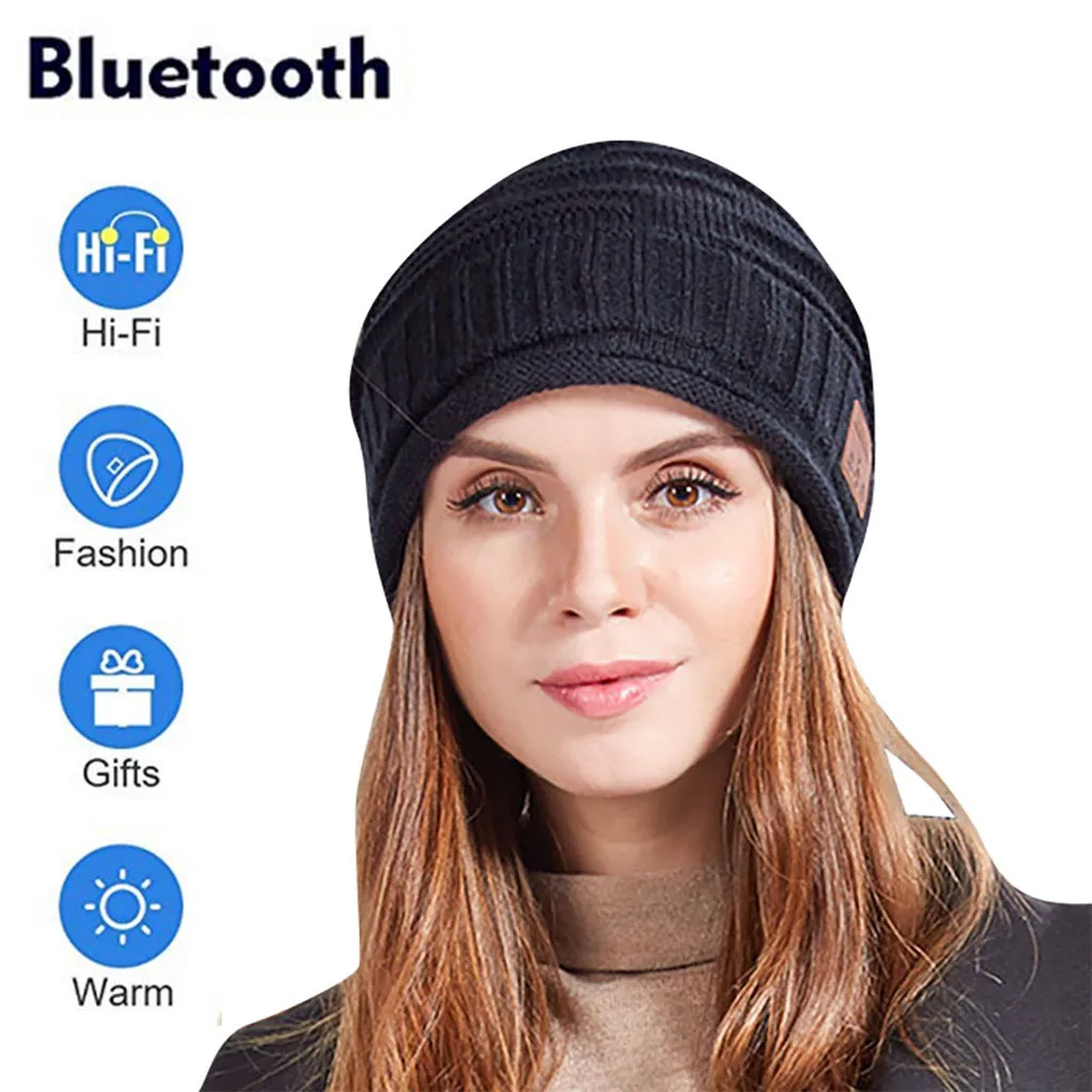 Лучшие продажи 2019 продукты Bluetooth Beanie шапка музыкальная вязаная с громкой связью