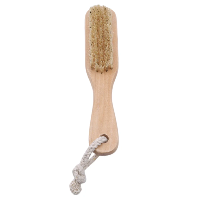 Hot Sale Double-sided Pumice Artificial Hair Multi-purpose Exfoliating Scrub Brush Face Hair Beard Brush Heigh Quality 1PC