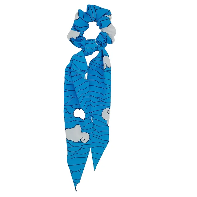 Anime Demon Slayer Cosplay Hair Ring Ribbon Nezuko Zenitsu Tanjirou Fashion Scrunchies Hair Accessories Girl Costume Props shitou