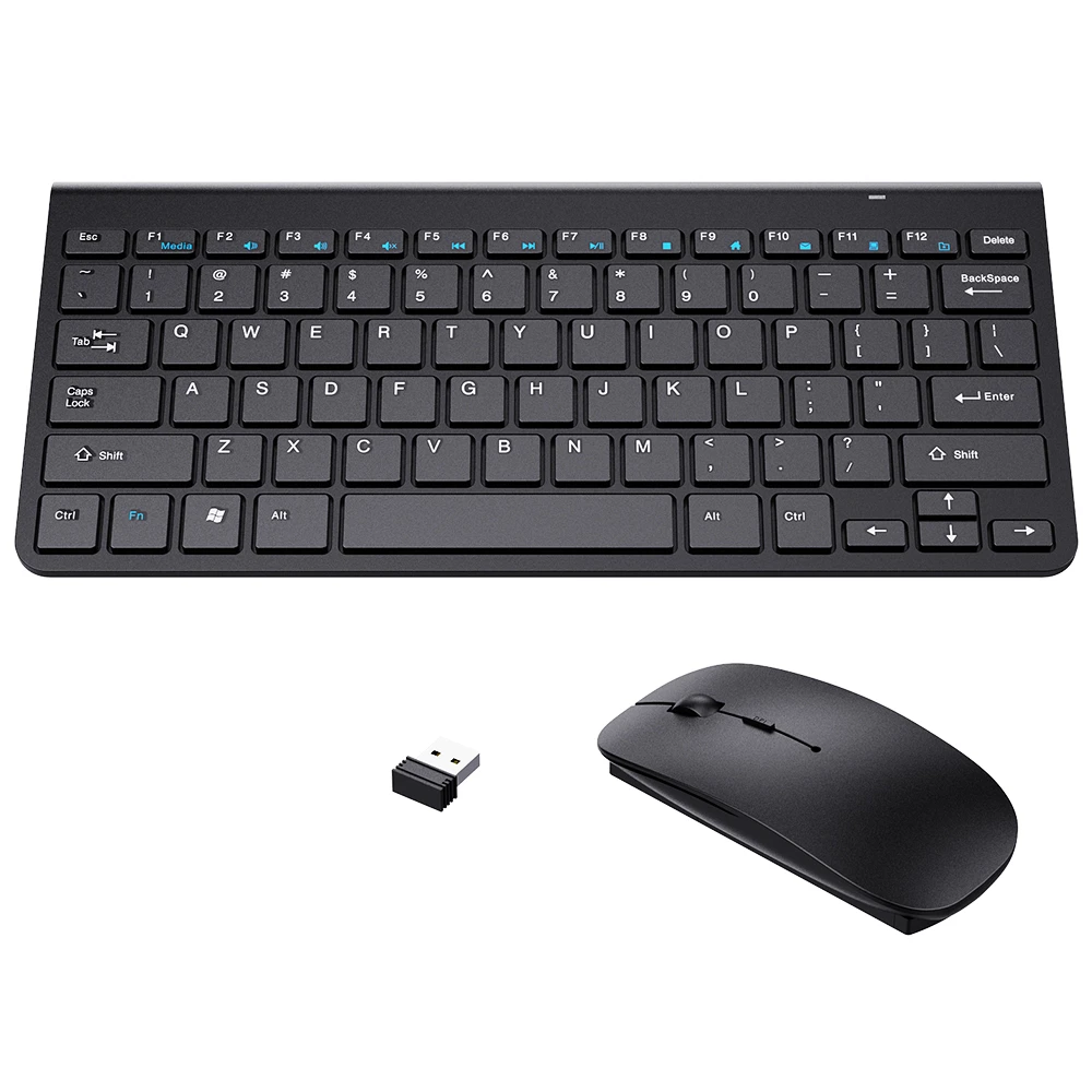 Mokoキーボードとマウス Android Windows ラップトップ デスクトップ Pc用の2 4gワイヤレスコンパクトポータブルミニキーボードと マウスコンボセット Keyboard Mouse Combos Aliexpress