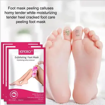 

efero 2pcs Feet Peeling Exfoliating Foot Mask Remove Dead Skin Heels Foot Peeling Mask for Legs Exfoliating Socks for Pedicure