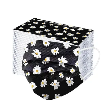 

50/100pc Colorful Masks Adult Disposable Masks Three-layer Filtration Non-woven Dustproof Windproof Mondkapjes Mascarillas