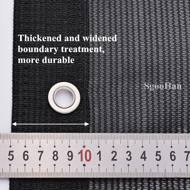 Hi-Minőségi Fekete-Uv-Ellenes Hdpe Árnyékolás Nettó Kültéri Napellenző Medence Zamatos Növényi Borító Menedék Napfény 90% Árnyék - Image 3