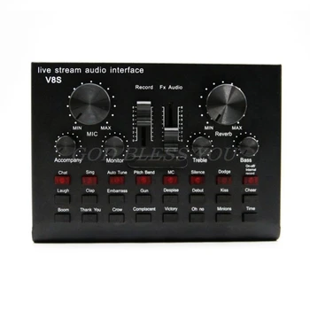 

Mini Sound Mixer Board for Live Streaming Voice Changer Sound Card with Bluetoot Drop Shipping