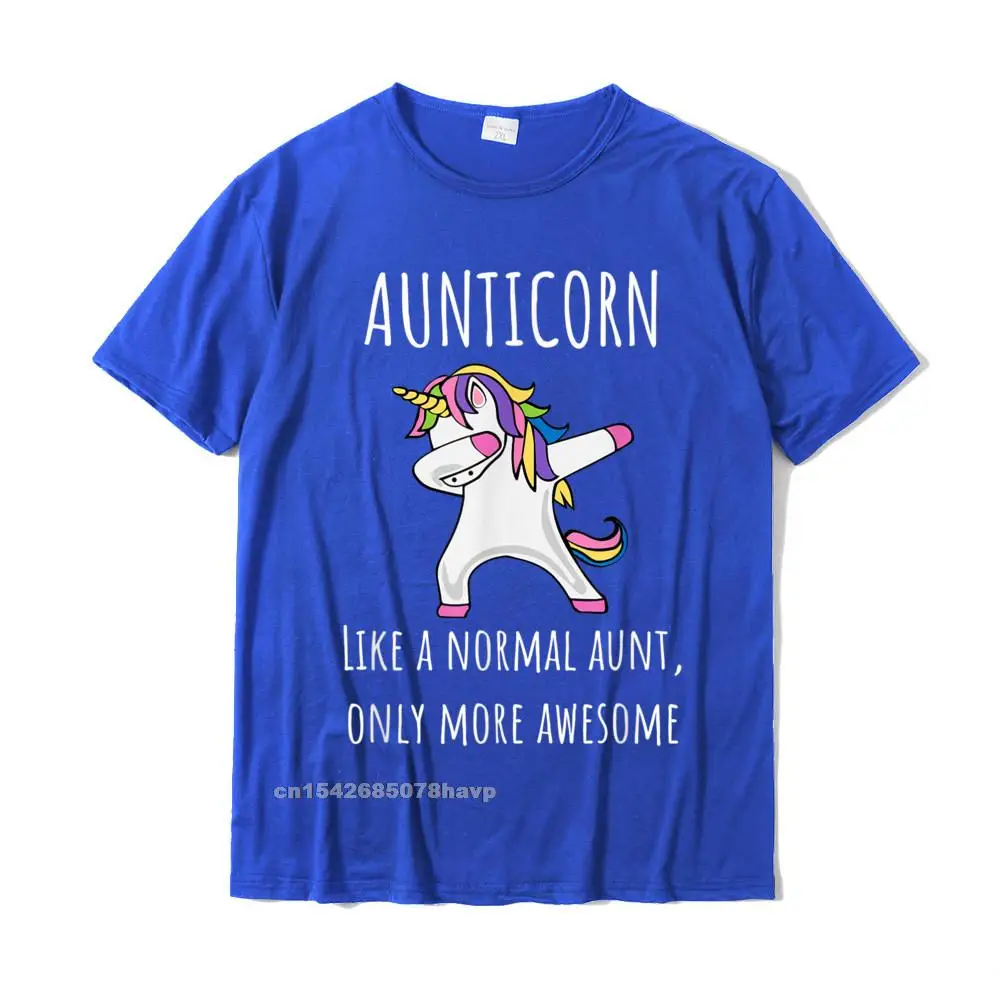 Group Fashionable Tops Tees Short Sleeve for Men 100% Cotton Summer Fall Round Neck Tshirts cosie Tee-Shirt Fashionable Aunticorn Like An Aunt Only Awesome Dabbing Unicorn T-Shirt T-Shirt__141. blue