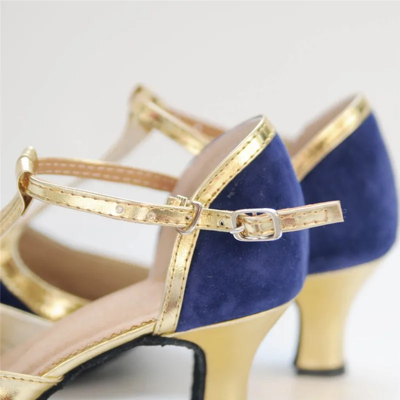 New Women Ladies Ballroom Party Latin Dance Shoes Closed Toe Black Moderin Dancing Shoes Tango Salsa Performance Heels 5cm #2g29 (13)