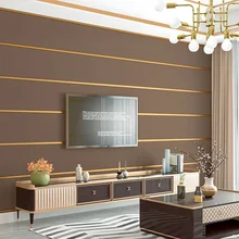 Modern 3D Stripes Wallpapers Decoration for Living Room Walls Grey Horizontal Stripped Wall Paper Roll Home Decor papier peint