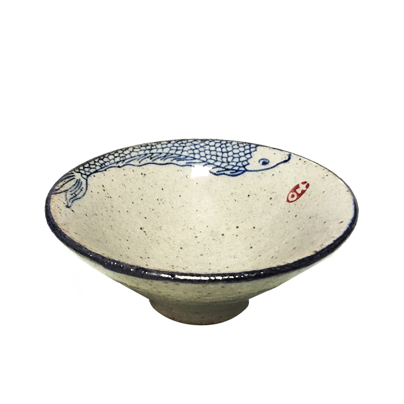 Japanese Fish Pottery Tea Cup Set 70ml For Tea Ceremony