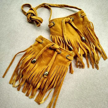

LIXUN Girls Casual Mini Crossbody Bags Kids Famous Designer Brand Suede Tassel Handbag Baby Shoulder Messenger Bags Bolsa New