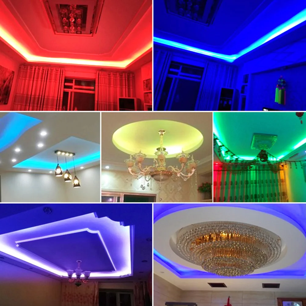 1/5/10m Светодиодные ленты светильник гибкий Портативный 5050 RGB ing лента ТВ