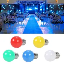 20 шт Красочный светильник E27 светодиодный 220 В 3 Вт SMD 2835 лампа 5 цветов на выбор для домашнего декора вечерние праздничные светильник ing