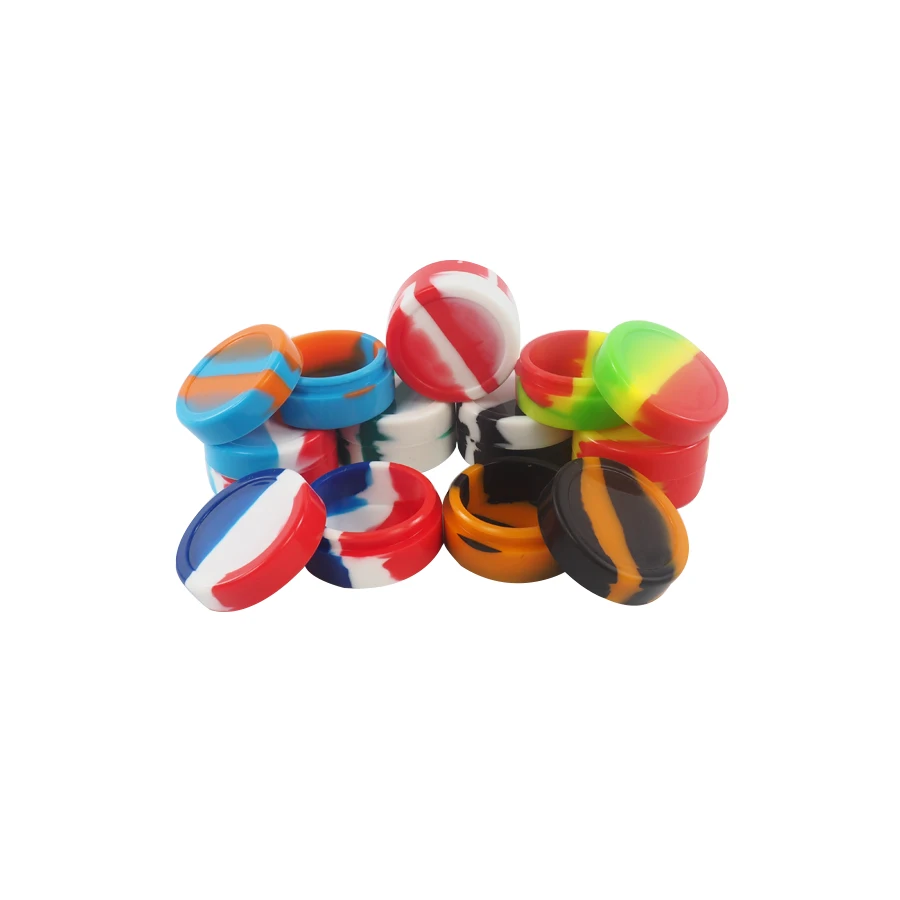 

30pcs 22ml Silicone Wax Container Logo Customization Jar silicone wax container silicone concentrate container tank