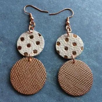 

Metal Blade Leather Die Cutting Earring 2 Circle Decor Shape Pendant Template Pattern DIY Handmade Cutter Earring Supplies Gift
