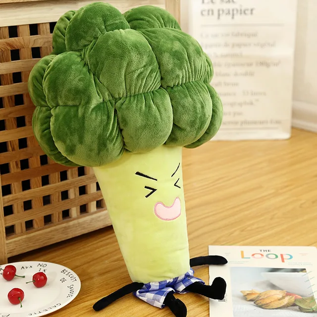 1pc 55 / 65cm cartoon vegetable plush toy creative broccoli plush pillow children soft stuffed toys children birthday gift WJ126 2