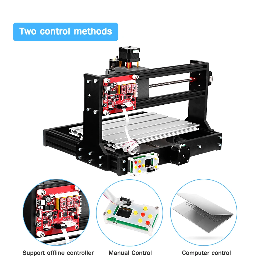 

CNC 3018 PRO Laser Engraver Wood CNC Router Machine GRBL ER11 Hobby DIY Engraving Machine for Wood PCB PVC Mini Engraver