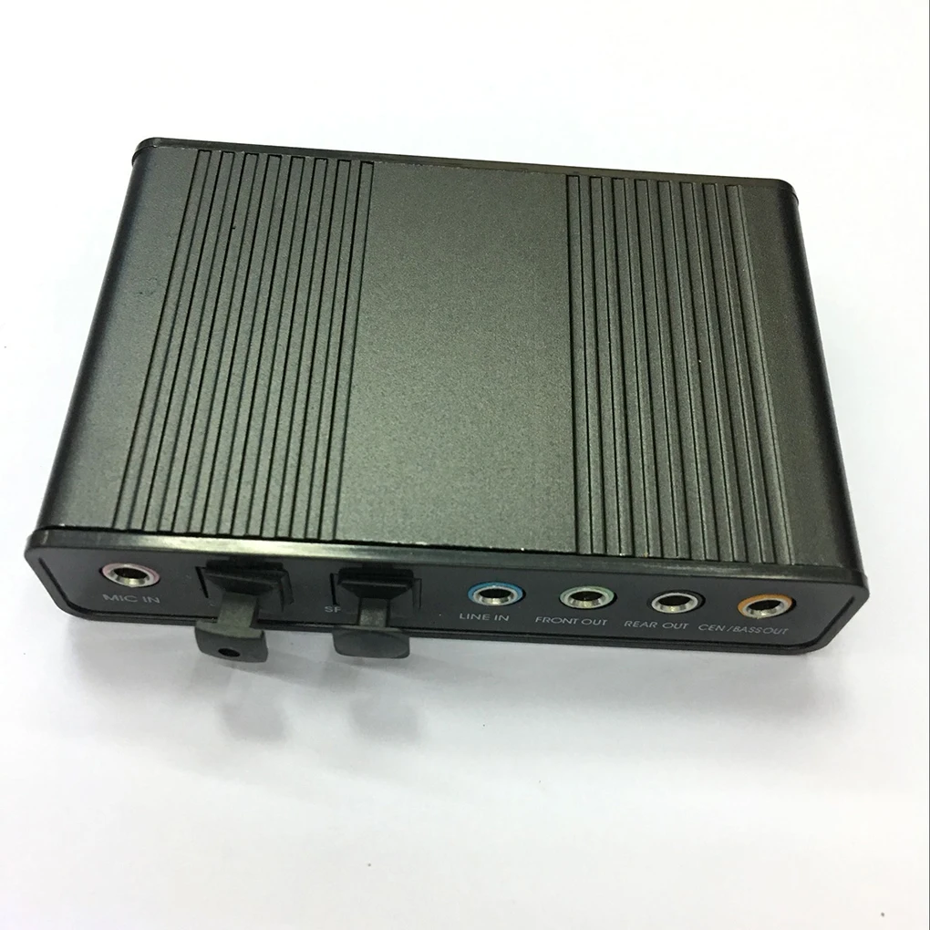 6 канальный 5 1/7 1 USB Аудио Звуковая карта Внешний Оптический карты звуковая с