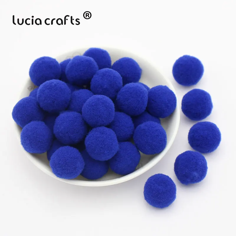 Color 28 Lucia crafts 500-1000 шт./лот 8 мм смешанный Мягкий круглый образный шарик-помпон пушистый помпон для детей DIY Одежда ручной работы K0303 - Цвет: Color 28