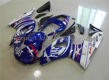 

New ABS Motorcycle Fairing kits fit for Yamaha YZF R1 1998 1999 YZF1000 98 99 YZF-R1 Bodywork set custom Blue White FIAT