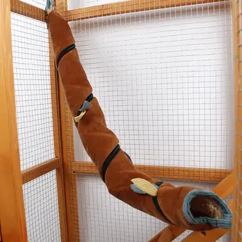 

Branch Shaped Hamster Tunnel Suede Plush Guinea Pig Winter Warm Hanging Jungle Nest Swing Loft Bed Small Pet Supply