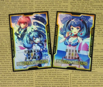 

2pcs/set Yu-Gi-Oh! VRAINS Blue Angel Field Center Cards Skye Zaizen Aoi YGOPRO Yugioh Trickstar Structure Deck Fans Gift Card