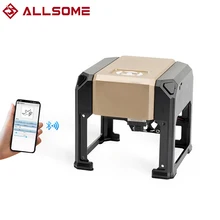 Allsome k5 cnc gravador a laser 3w máquina de escultura 3000mw diy logotipo marca impressora cortador máquina gravura a laser carpintaria