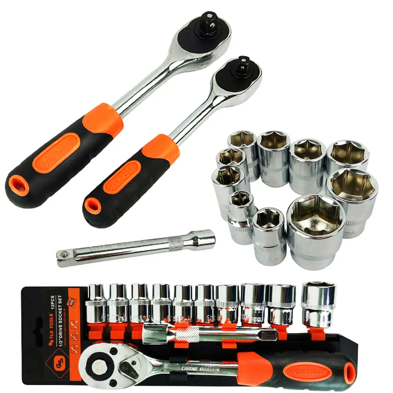 1x 1/4 Reversible Ratchet Wrench Screwdriver Bit Rod Socket Spanner Kit Useful 